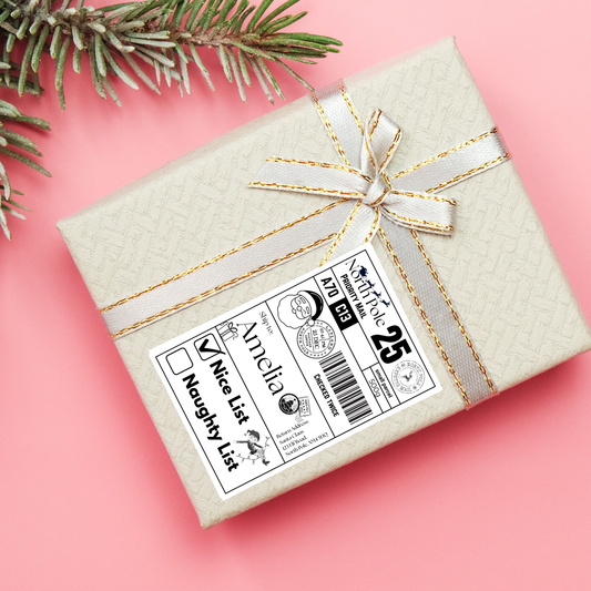 Personalised Christmas Labels - Pack of 10